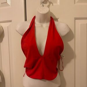 Red Halter Top